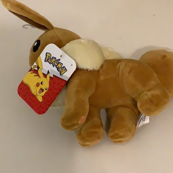Pokemon Eevee 8’Inch Plush Toy Jazwares New With Tags - Picture 5 of 6